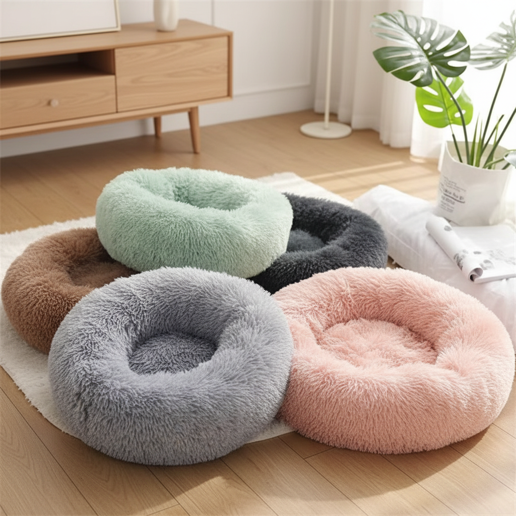 Soft Plush Cat Bed