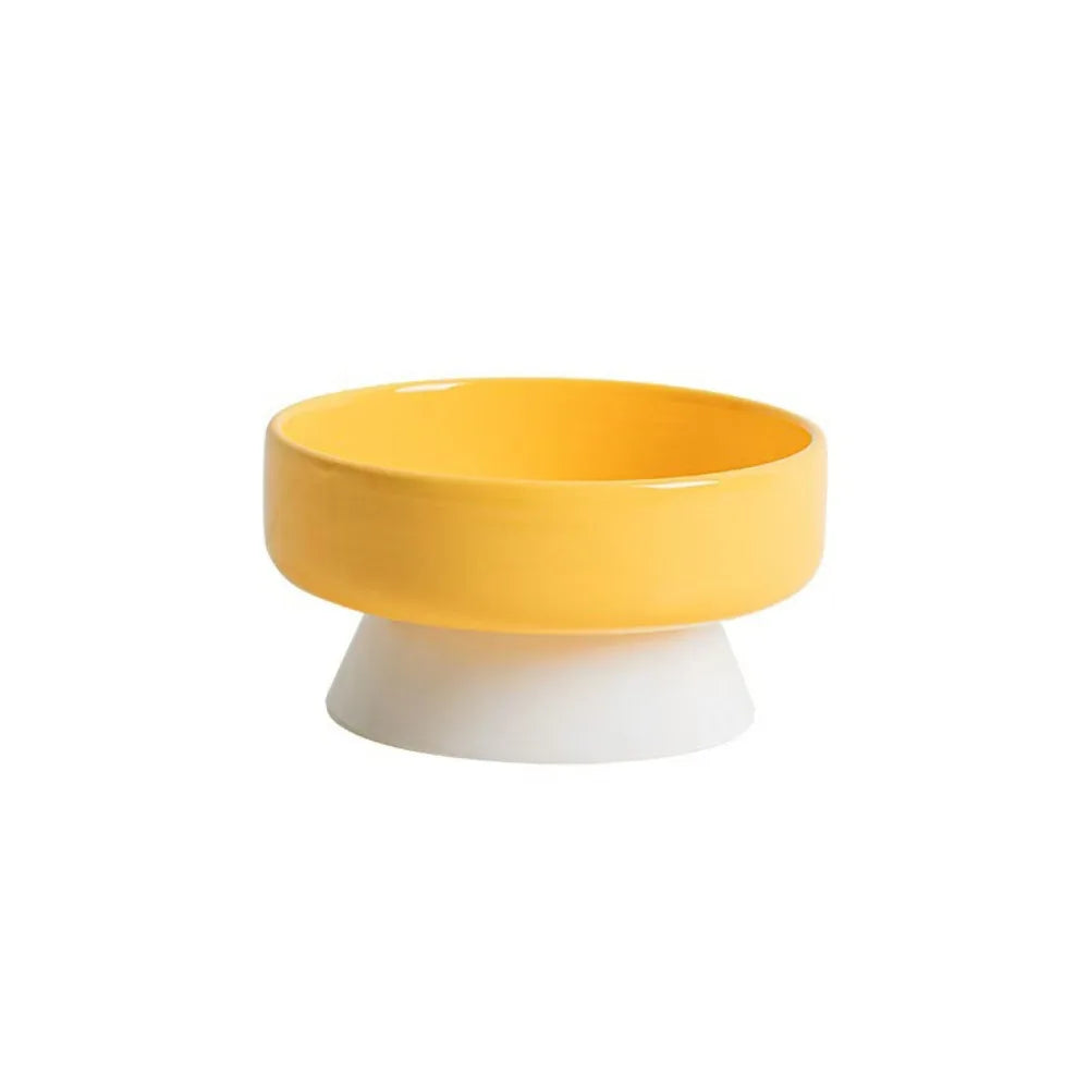 Ceramic Anti-Tip Cat Feeding Bowl