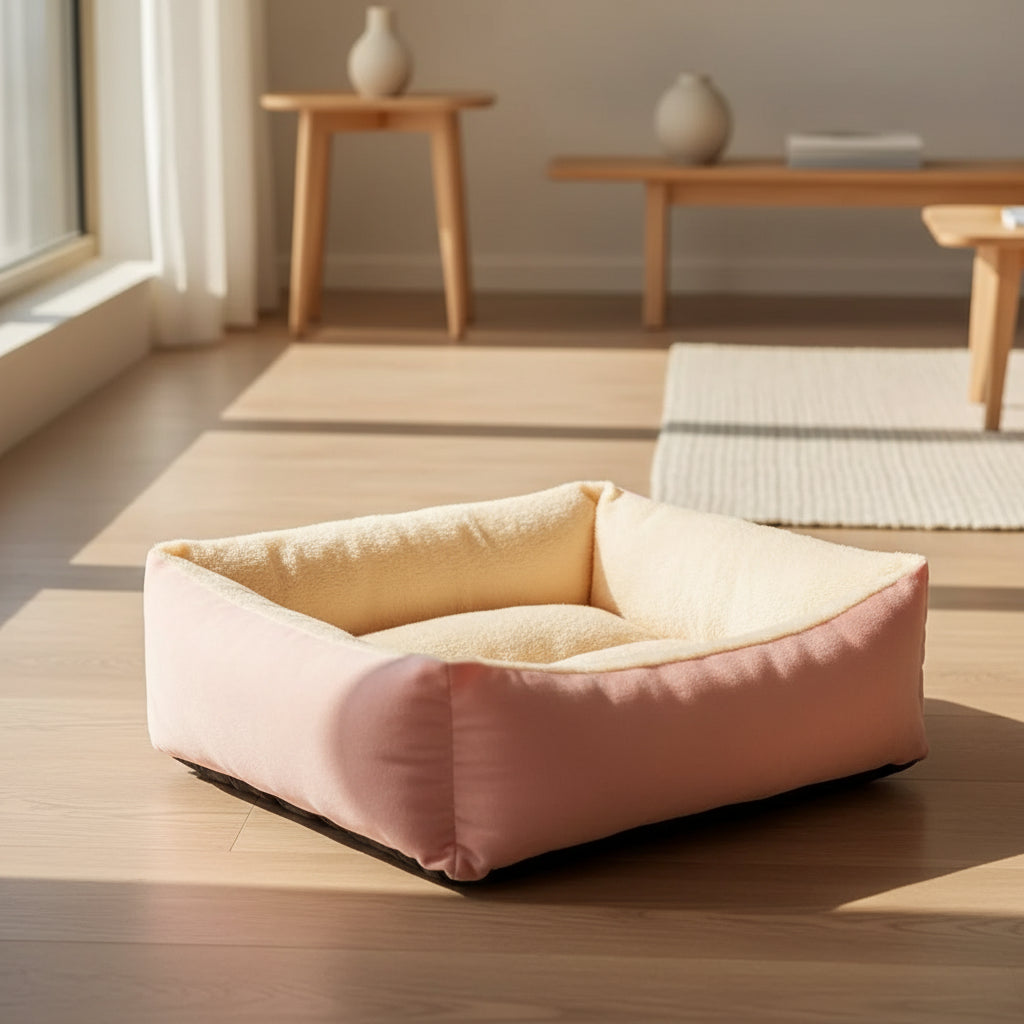 Square Plush Cat Bed
