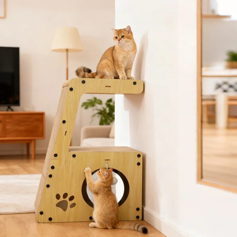 2-in-1 Vertical & Horizontal Cat Scratching Post