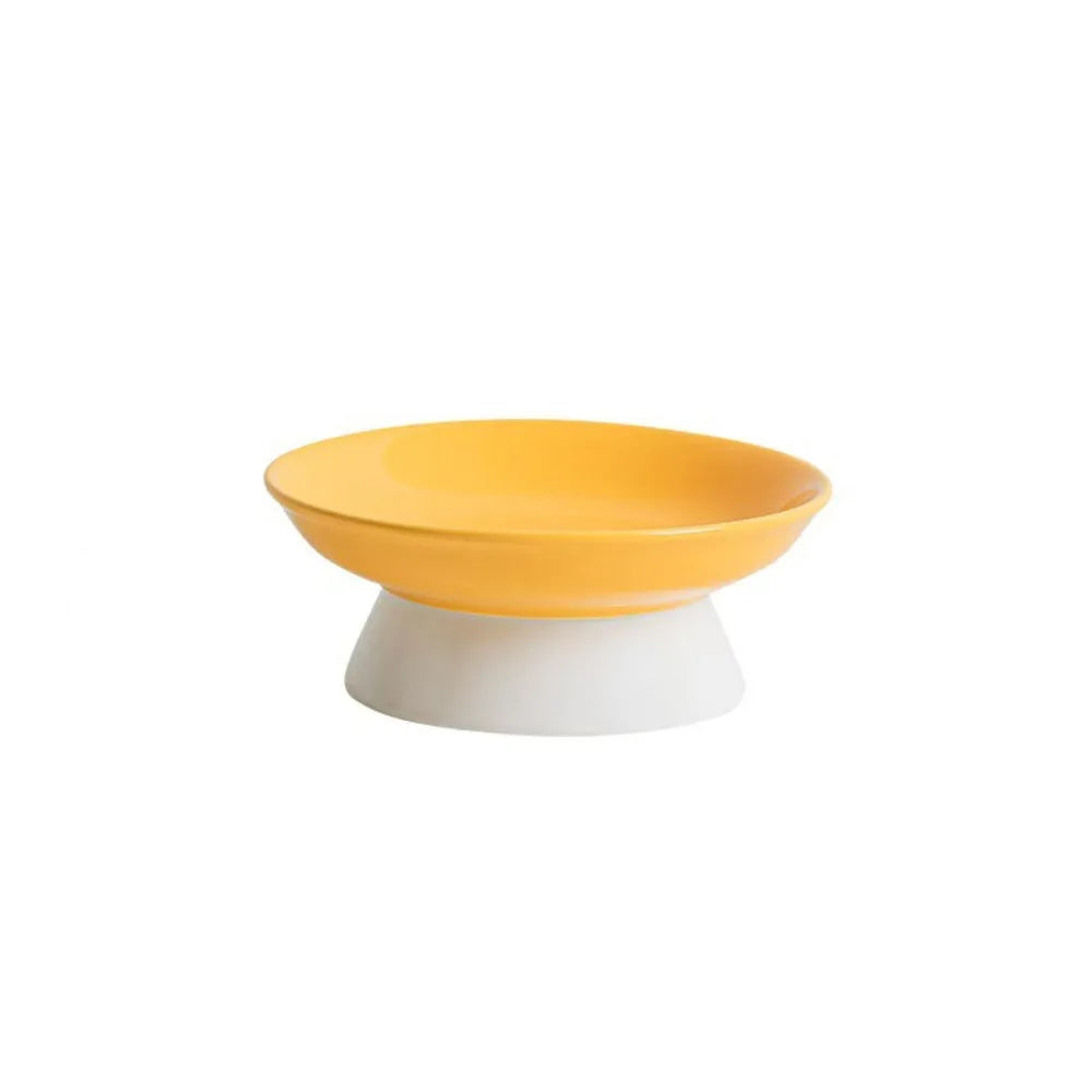 Ceramic Anti-Tip Cat Feeding Bowl