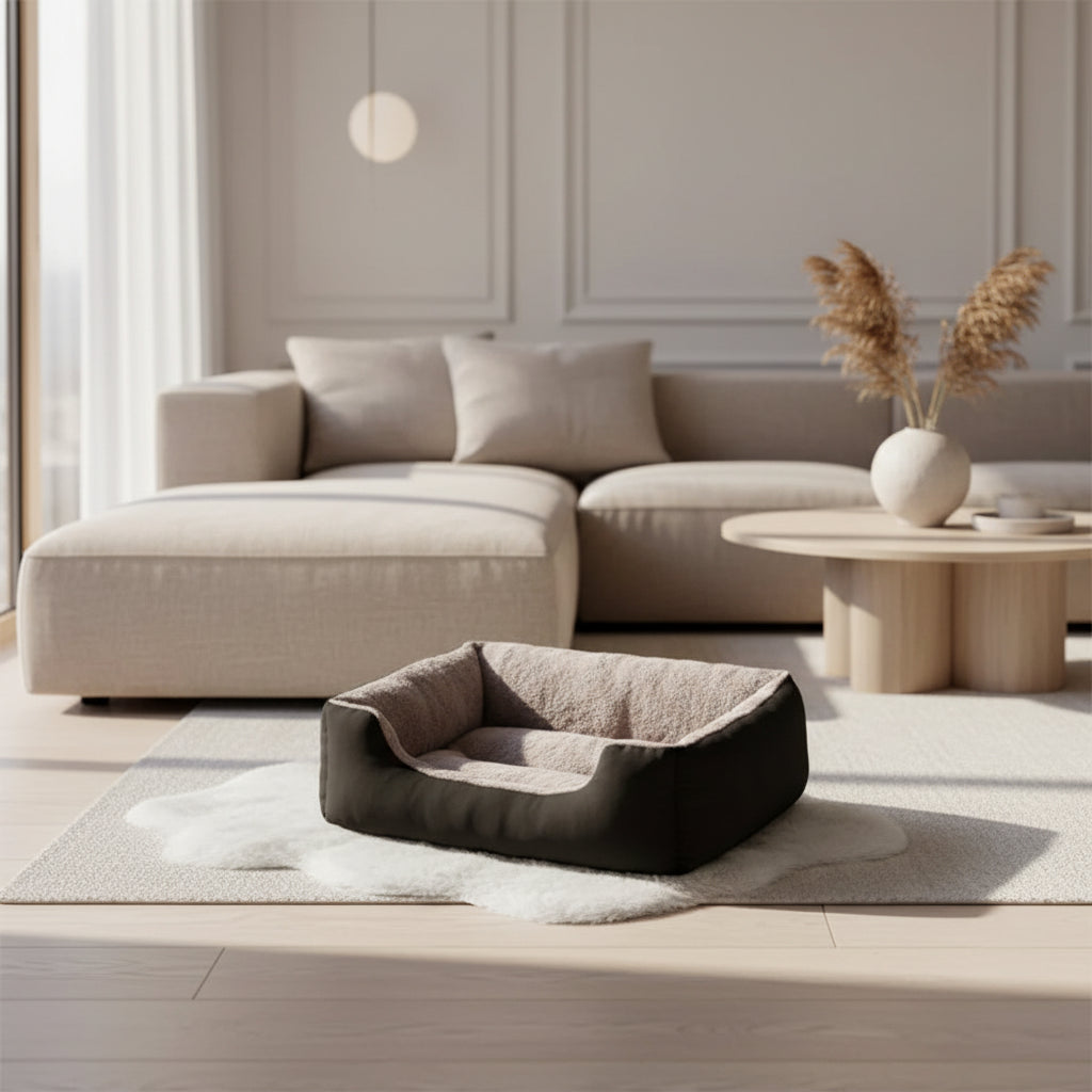 Square Plush Cat Bed