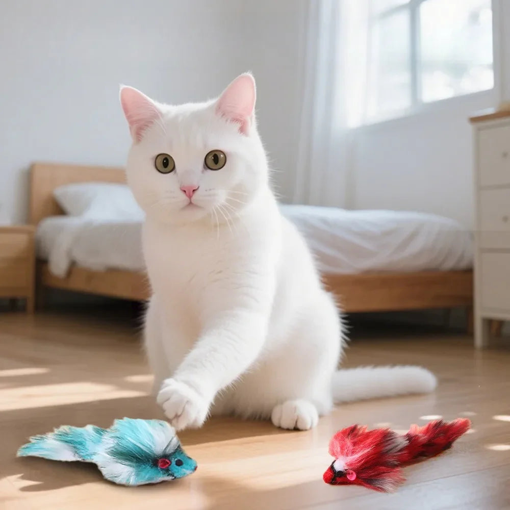 Plush Mouse Cat Toys (3, 5 or 10 Pack)