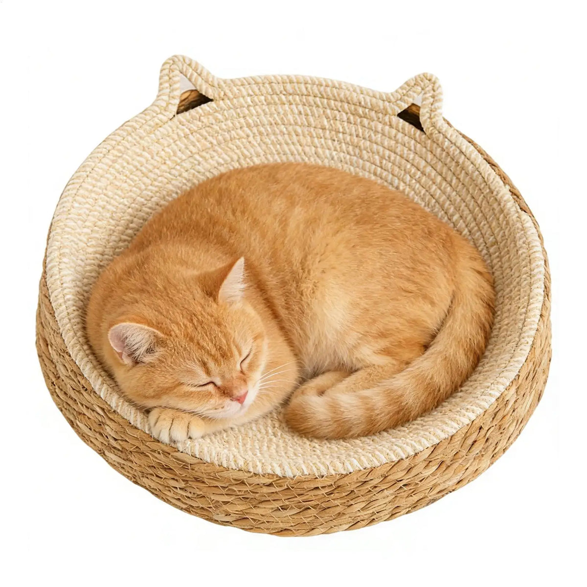 Rattan Cat Sofa Bed with Scratch Board