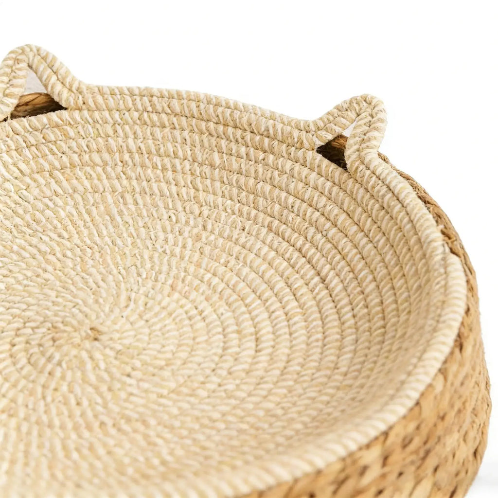 Rattan Cat Sofa Bed with Scratch Board