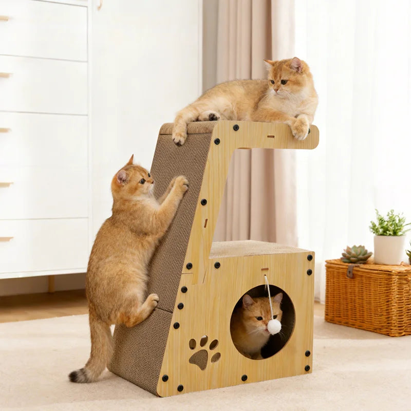 2-in-1 Vertical & Horizontal Cat Scratching Post