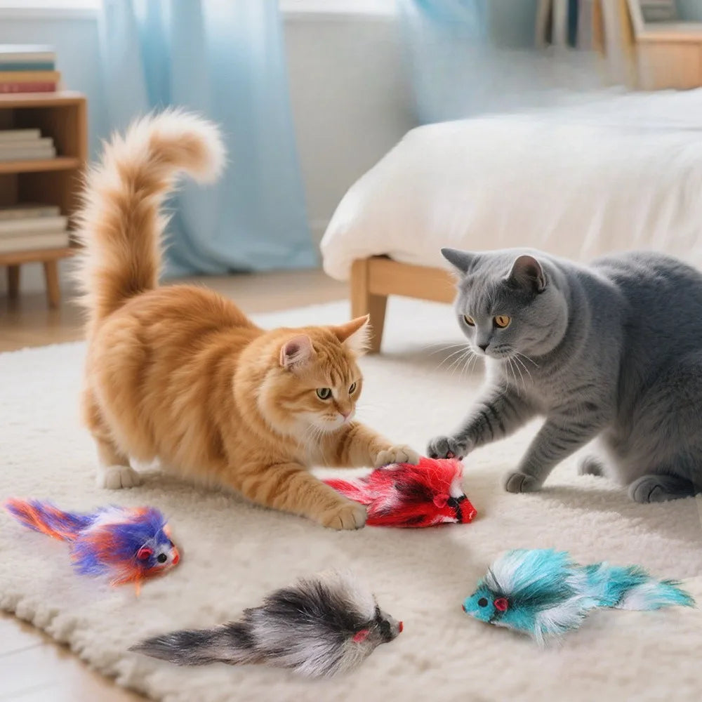 Plush Mouse Cat Toys (3, 5 or 10 Pack)