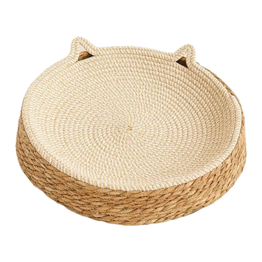 Rattan Cat Sofa Bed with Scratch Board