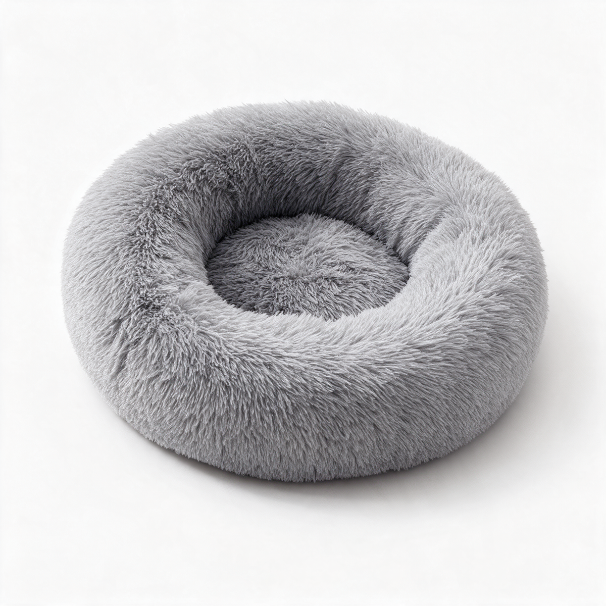 Soft plush cat bed