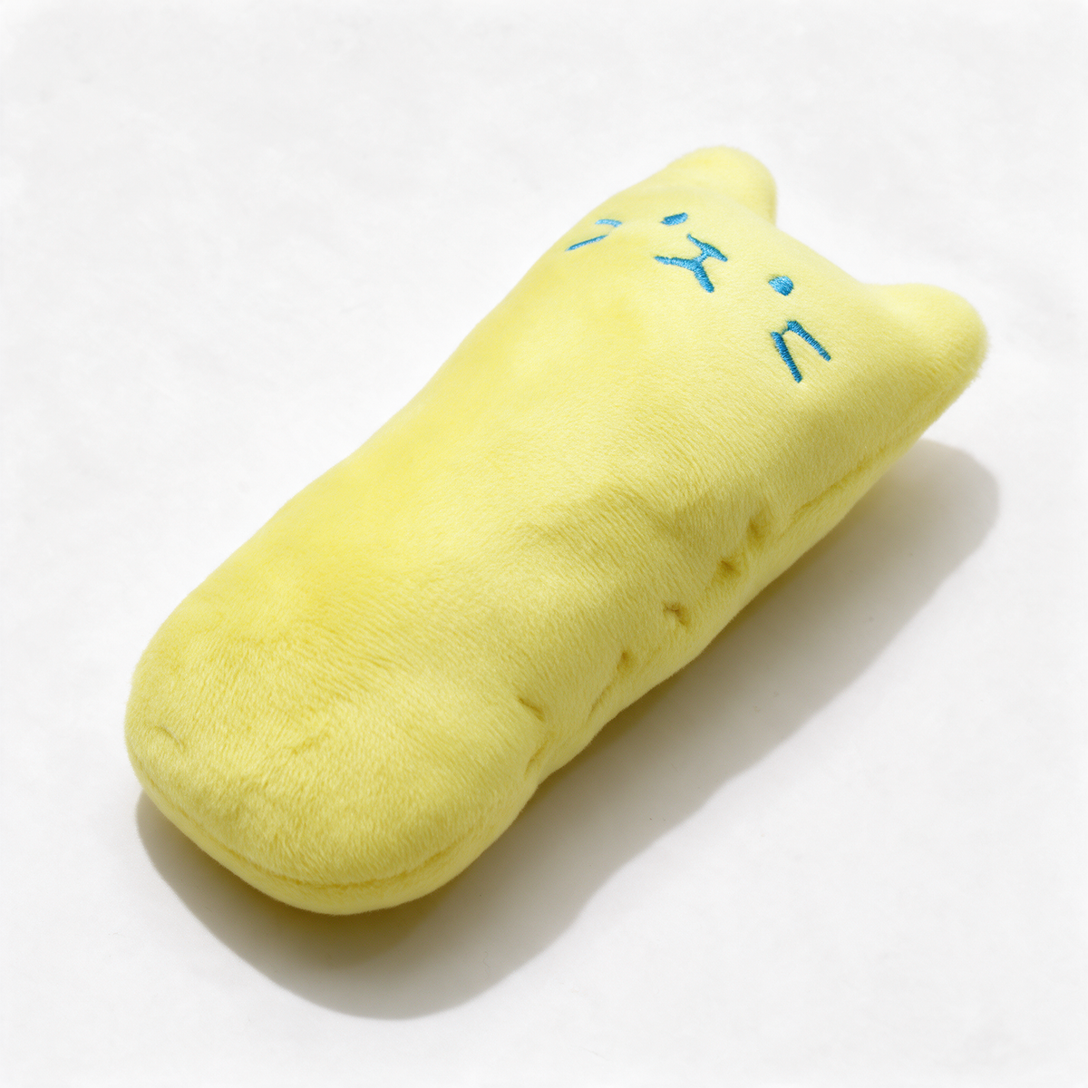 Catnip crinkle plush cat toy - Yellow
