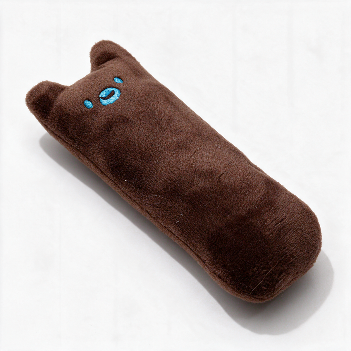 Catnip crinkle plush cat toy - Brown