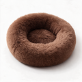 Soft plush cat bed - Brown