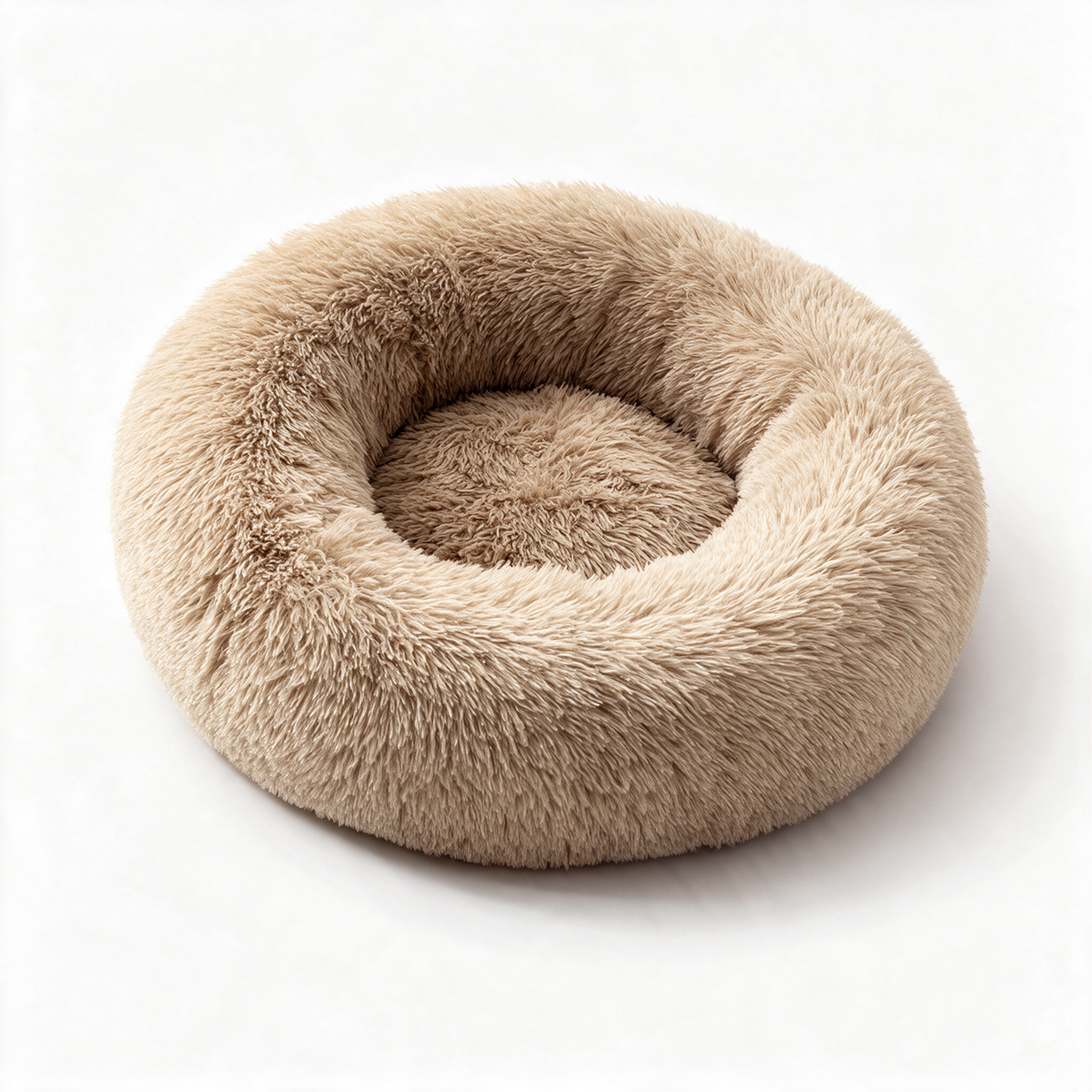Soft plush cat bed - Khaki
