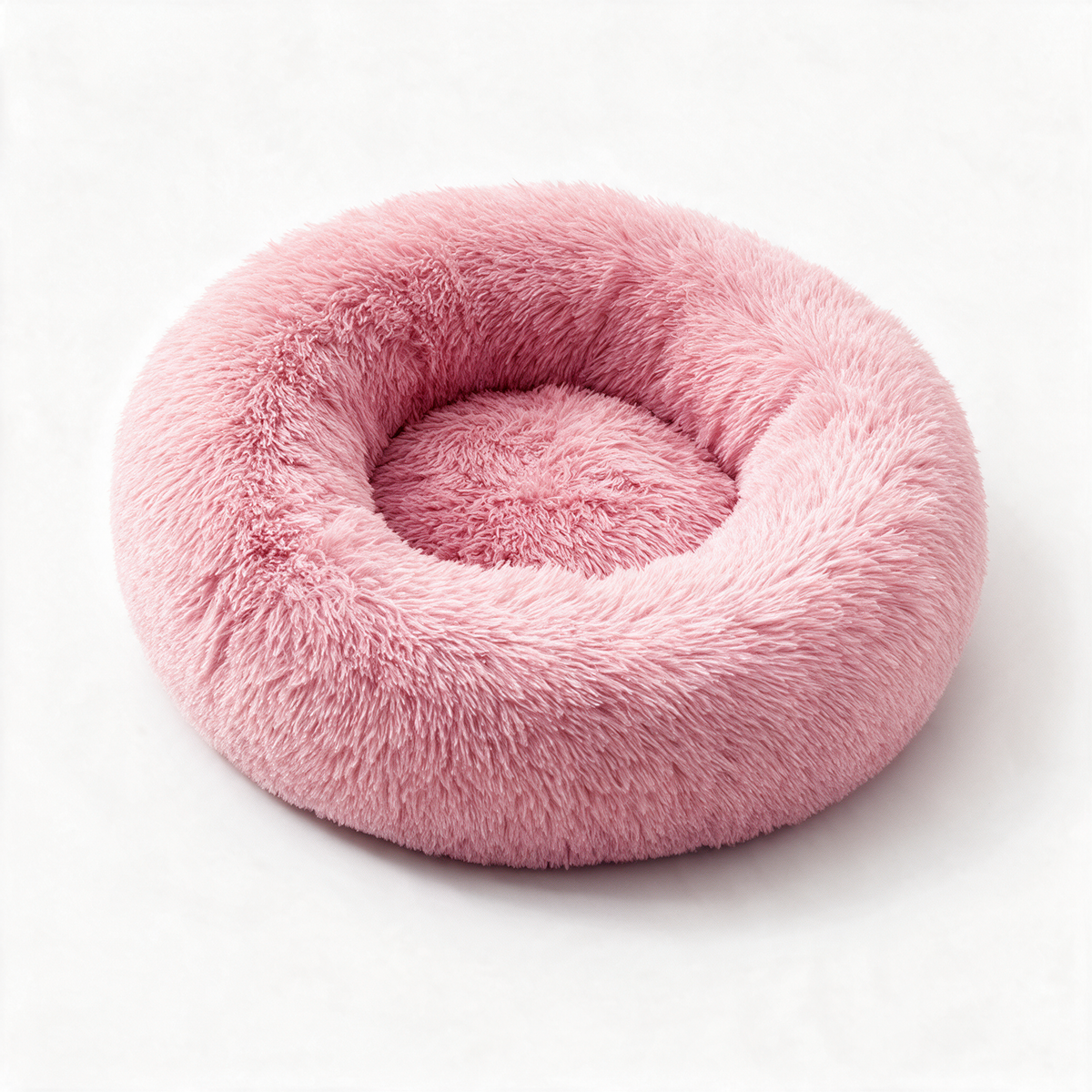 Soft plush cat bed - Pink